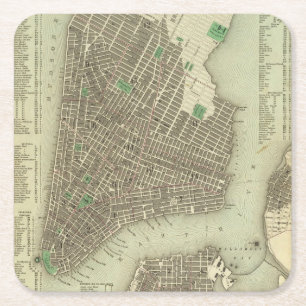 Dessous-de-verre Carré En Papier Ville de New-York