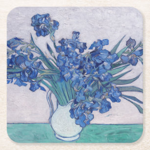 Dessous-de-verre Carré En Papier Vincent Van Gogh. Irises