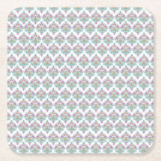 Dessous-de-verre Carré En Papier Vintage Bloom : Dessous de verre élégant en damass