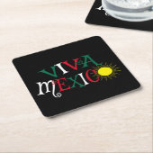 Dessous-de-verre Carré En Papier Viva Mexico (Incliné)