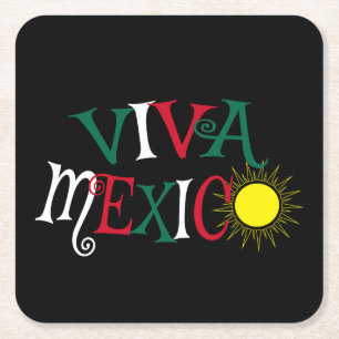Dessous-de-verre Carré En Papier Viva Mexico