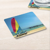 Dessous-de-verre Carré En Papier Voile d'été - Dessous de verre (Incliné)