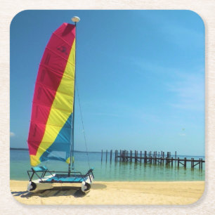 Dessous-de-verre Carré En Papier Voile d'été - Dessous de verre