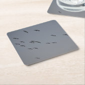 Dessous-de-verre Carré En Papier Vol du soir (Incliné)