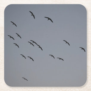 Dessous-de-verre Carré En Papier Vol du soir