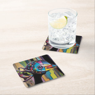 Dessous-de-verre Carré En Papier Voleur de chevaux