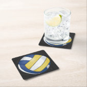 Dessous-de-verre Carré En Papier Volley-ball (En situation)