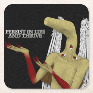 Dessous-de-verre Carré En Papier Votre ange gardien donne des mots d'encouragement