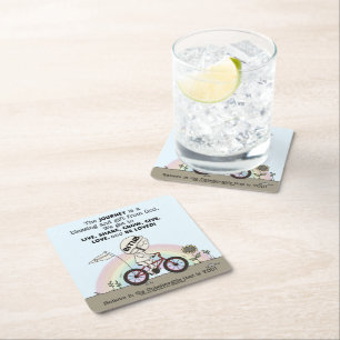 Dessous-de-verre Carré En Papier Voyage est un cadeau