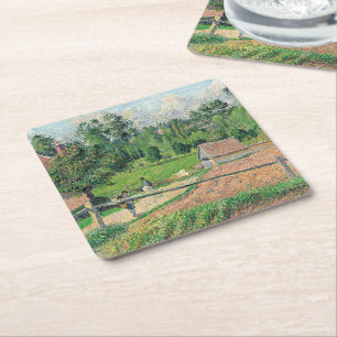 Dessous-de-verre Carré En Papier Vue depuis la fenêtre de l'artiste Camille Pissarr