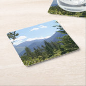 Dessous-de-verre Carré En Papier Vue Pittoresque du paysage du Montana (Incliné)