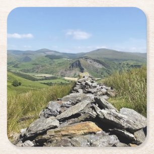 DESSOUS-DE-VERRE CARRÉ EN PAPIER VUES DES ALLES