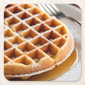 Dessous-de-verre Carré En Papier waffle (Devant)