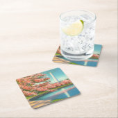 Dessous-de-verre Carré En Papier Washington (En situation)