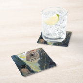 Dessous-de-verre Carré En Papier Water Baby and Fish, Jessie Willcox Smith (En situation)