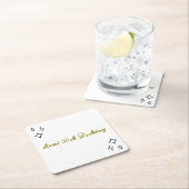 Dessous-de-verre Carré En Papier Whimsical Tini Bit Anniversaire (En situation)