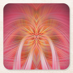 Dessous-de-verre Carré En Papier Whispers roses