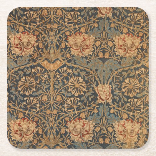 Dessous-de-verre Carré En Papier William Morris Honeysuckle Rich Wallpaper (Devant)