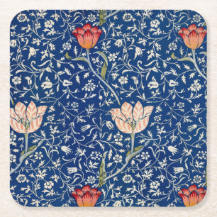 Dessous-de-verre Carré En Papier William Morris Medway Floral bleu