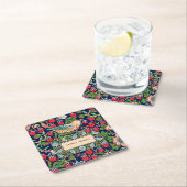 Dessous-de-verre Carré En Papier William Morris Strawberry Thief (En situation)