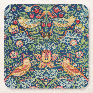 Dessous-de-verre Carré En Papier William Morris - Thief aux fraises