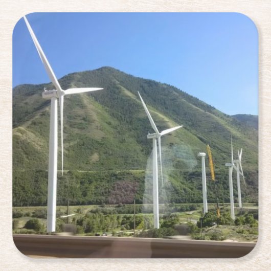 Dessous-de-verre Carré En Papier Windmill (Devant)