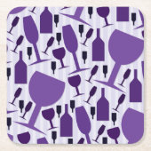 Dessous-de-verre Carré En Papier Wine glass (Devant)