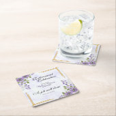 Dessous-de-verre Carré En Papier Womens Retirement Party Floral Classic Elegant (En situation)