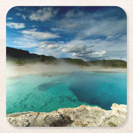 Dessous-de-verre Carré En Papier Yellowstone (Devant)