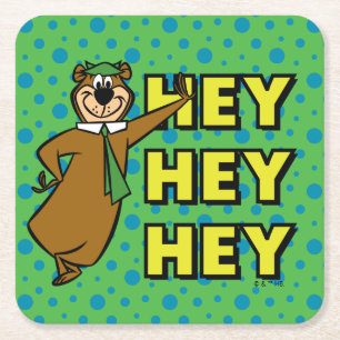 Dessous-de-verre Carré En Papier Yogi Bear Hey Hey Hey