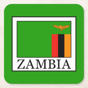 Dessous-de-verre Carré En Papier Zambie