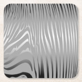 Dessous-de-verre Carré En Papier Zincident Zebra (Devant)