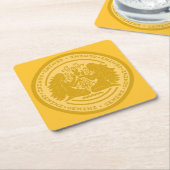 Dessous-de-verre Carré En Papier Zodiac Gemini (Incliné)