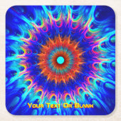 Dessous-de-verre Carré En Papier Zone radiative (Devant)