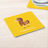 Dessous-de-verre Carré En Papier Zora le cheval (Incliné)