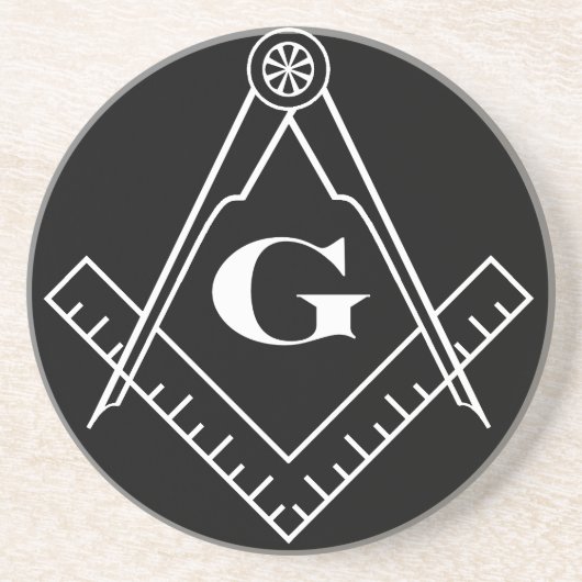 Dessous de verre Carré et boussole (Devant)