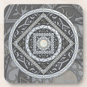 Dessous de verre carré mandala Cancer