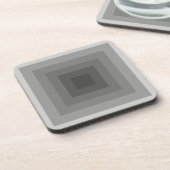 Dessous-de-verre Carré noir géométrique (Côté gauche)