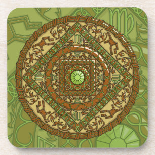 Dessous de verre Carré Virgo Mandala
