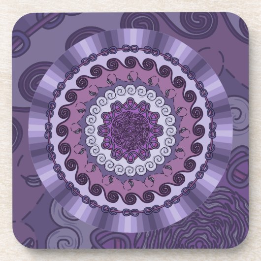 Dessous de verre Carré Wind Mandala (Devant)
