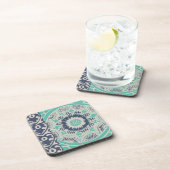 Dessous-de-verre Carreau bleu Batik III (Côté Droit)