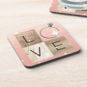 Dessous-de-verre Carreaux L-o-v-e (Côté gauche)