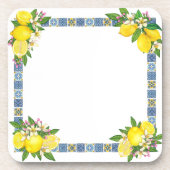 Dessous-de-verre Carrelage méditerranéen clair Sicilien Citrus Lemo (Devant)