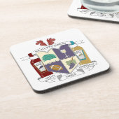 Dessous de verre carrés (Côté gauche)