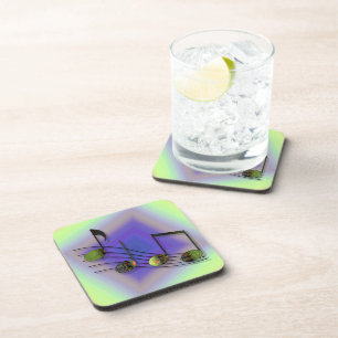 Dessous de verre carrés de notes de Dubstep