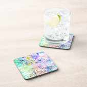 Dessous-de-verre Carrés géométriques Pastel (Côté Droit)