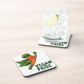 Dessous-de-verre Carrot Hero Vegan Pride (Côté Droit)