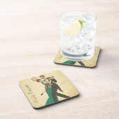 Dessous-de-verre Carte Beverage Postale Coaster (Côté Droit)