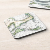 Dessous-de-verre Carte Cape Cod, Nantucket, Martha's Vineyard (Côté gauche)