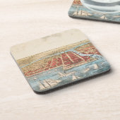 Dessous-de-verre CARTE : CHICAGO, c1857 (Côté gauche)